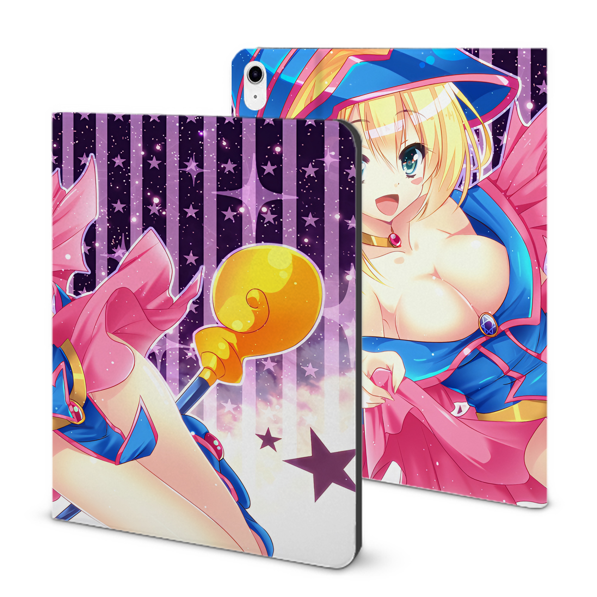 （画像用） 遊☆戯☆王 Yu-Gi-Oh! IPad ケース ブック型 PUレザー TPU 耐衝撃 軽量 薄型 ペン収納なし 全面保護 IPad 各モデル対応